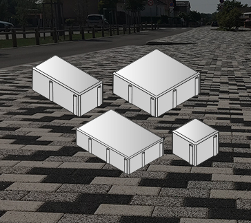 image de Pavés carrés et rectangulaires