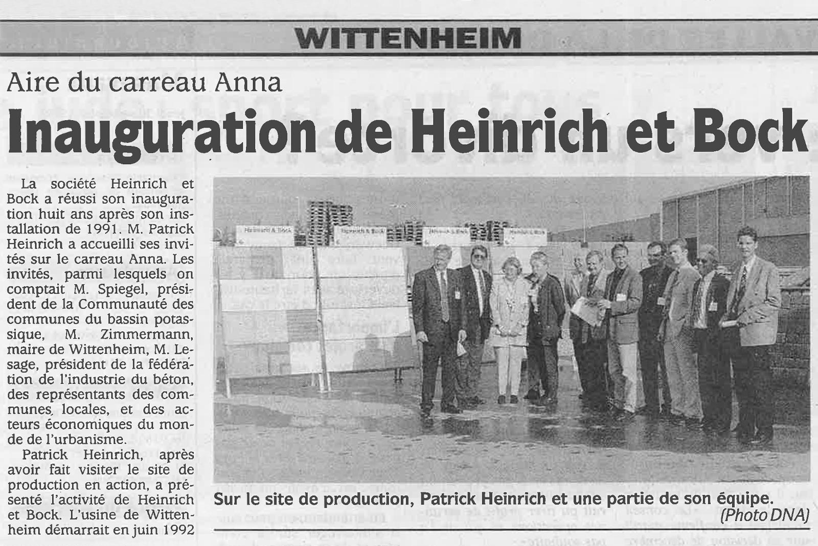 image Inauguration de l&#8217;usine de Wittenheim &#8211; Dernières Nouvelles d&#8217;Alsace